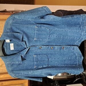 Liz Claiborne     2X denim vintage jacket